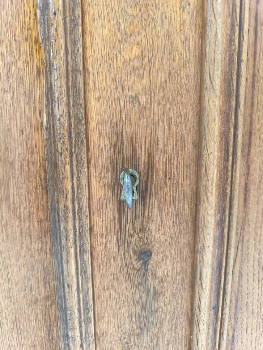 Louis Philippe Linen Cupboard In Blond Oak 8 Louis Philippe Linen Cupboard In Blond Oak - Image 8