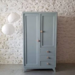 Light Blue Wardrobe And Chest Of Drawers Set -Bookcases Sales 035867fd 0c5b 4269 881e f2d30106d6df