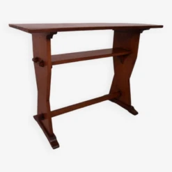 Brutalist Oak Sidetablewriting Table -Bookcases Sales 03ce2775 a855 4238 9ff3 c444fcf13e9f