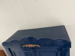 Old Parisian Wardrobe Painted In Midnight Blue -Bookcases Sales 05121c89 e785 4873 86d5 442d2279ac8f