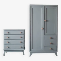 Light Blue Wardrobe And Chest Of Drawers Set -Bookcases Sales 05eb27c4 cce5 41e0 bad4 45e3a649ec5e