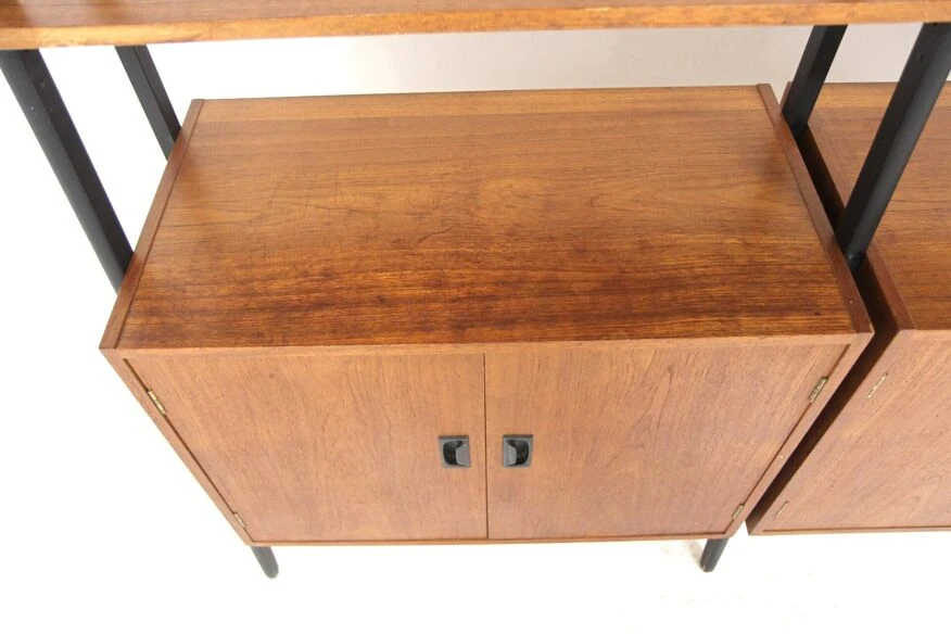 Scandinavian "double" Teak Bookcase, Sweden, 1950 9 Scandinavian "double" Teak Bookcase, Sweden, 1950 - Image 9