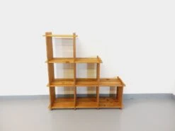 Bookcase Vintage Pine Staircase Shelf From The 80s In The Style Of Maison Regain -Bookcases Sales 08261141 f6a4 45f7 94a7 74d6b8fe586c