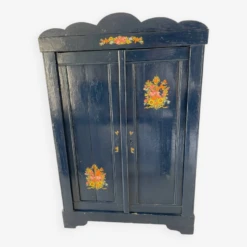 Old Parisian Wardrobe Painted In Midnight Blue -Bookcases Sales 0b985d01 cec2 4974 a5c7 9c837b122f44