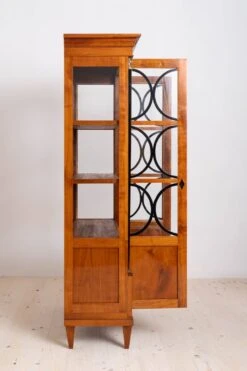 Biedermeier Cherry Wood Display Cabinet, Brass Details, Germany, 19th Century -Bookcases Sales 0d61b743 2869 43f3 9927 0eb065e88d40