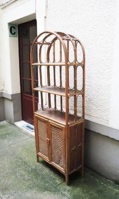 Old Rattan & Cannage Shelf Bookcase -Bookcases Sales 0f37244b 8d24 4404 85e7 b9727cacd01f