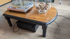 Old Black And Wood Coffee Table -Bookcases Sales 1233229e 2581 4b16 9c78 3ebc471095f1