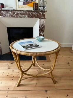 Vintage Rattan Side Table -Bookcases Sales 12503638 25a2 4d9a 8125 6b448619007a