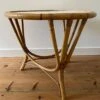 Vintage Rattan Side Table