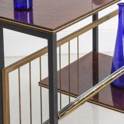 Vintage Vinyl Console/side Table On Wheels, 1970s -Bookcases Sales 1457b8cc 4f39 4dc9 be8c 8bb8a76f04e1