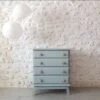 Light Blue Wardrobe And Chest Of Drawers Set