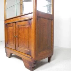 Art Deco Display Cabinet With Sliding Glass Doors