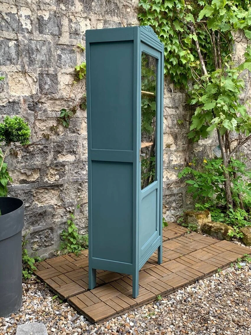 Parisian Art Deco Glass Cabinet 1930 9 Parisian Art Deco Glass Cabinet 1930 - Image 9