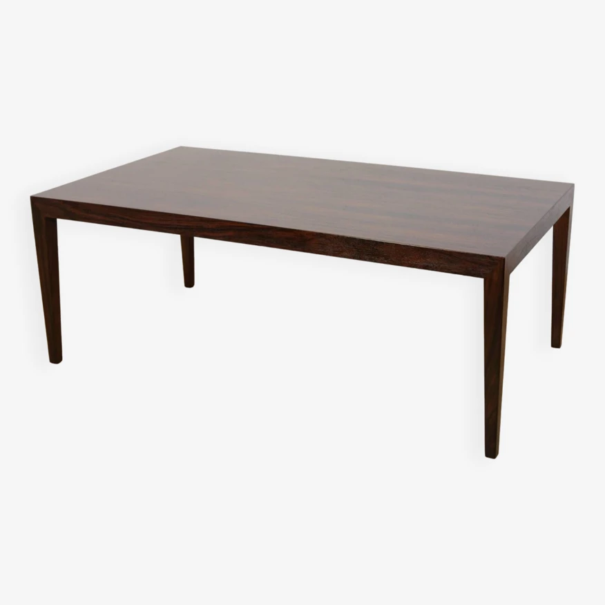 Mid-Century Rosewood Coffee Table By Severin Hansen For Haslev Furniture Carpentry, 1960s 3 Mid-Century Rosewood Coffee Table By Severin Hansen For Haslev Furniture Carpentry, 1960s - Image 3