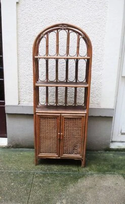 Old Rattan & Cannage Shelf Bookcase -Bookcases Sales 1ba48e9a 270c 4258 ad0f 4b9fb11face2