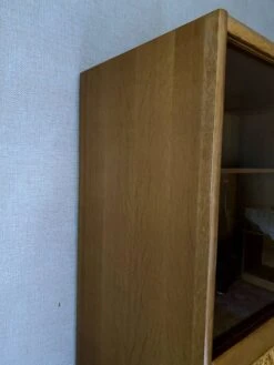 Bookcase In Oak And Rattan House Redureau 3 Modules