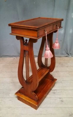 Side Table With Lyre Base -Bookcases Sales 21cbcef1 6688 4793 b5e7 12f993601be9