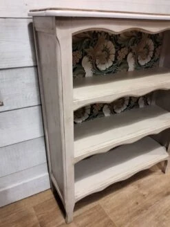 Patinated Beige Bookcase