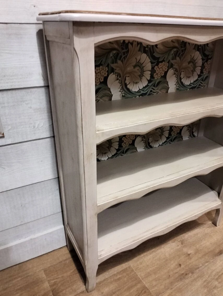 Patinated Beige Bookcase 1 Patinated Beige Bookcase