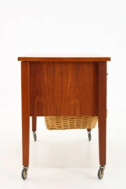 1960s Danish Teak Sewing Table With Drawers -Bookcases Sales 22bfbcc8 6dd6 4257 ab6d 819389a52930