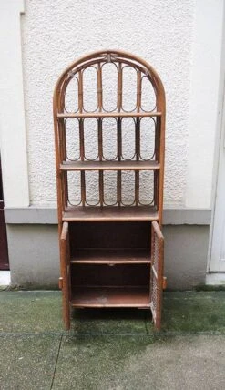 Old Rattan & Cannage Shelf Bookcase -Bookcases Sales 23311576 39f7 4118 8bff 2a5bf5fcb1d4