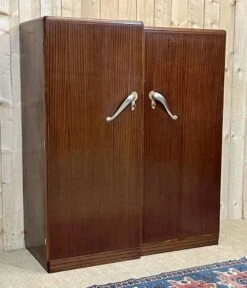 Art Deco Mahogany Wardrobe - Removable Into 2 Parts -Bookcases Sales 24c98da5 5049 4fc6 90a8 1f0adcf462a4