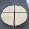 Italian Travertine Coffee Or Side Tables, 1970s, Set Of 4