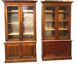 Pair Of Two 19th Century Solid Fir Display Cabinets -Bookcases Sales 256cc180 44e3 48d0 b500 9d8859c89ada