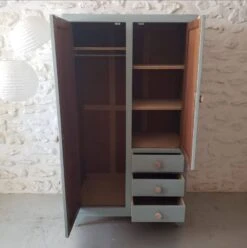 Light Blue Wardrobe And Chest Of Drawers Set -Bookcases Sales 298eea32 9888 4eb3 a45b bb7fb1c615c8