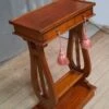 Side Table With Lyre Base