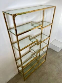 Old Shelf In Golden Metal Brass Geometric Library Design 80s Vintage 21 Old Shelf In Golden Metal Brass Geometric Library Design 80s Vintage -Bookcases Sales 2b56d363 b9a2 41c6 b386 b576519a2f0e
