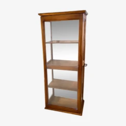 Vintage Art Deco Showcase In Wood With Mirror Background -Bookcases Sales 2ba7f72d 0ff1 0960 b36a f4c4d5992ac3