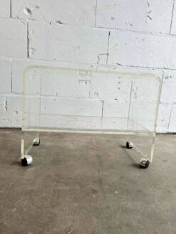 Vintage Curved Rolling Table / Plexiglas Side Table -Bookcases Sales 2c3f4b4e 45fd 460f 9721 d509ecfc13b4