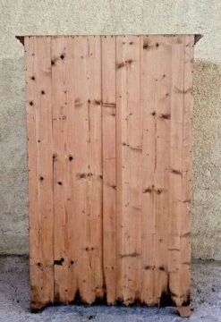 19th Century Cabinet In Solid Pine With Light Patina