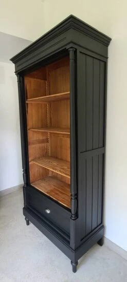 Old Library Storage Unit Shelf Cabinet Curiosities Vintage Black Linen 15 Old Library Storage Unit Shelf Cabinet Curiosities Vintage Black Linen -Bookcases Sales 2ef1c77d 33a6 4452 b99e 6879c3e52f6b