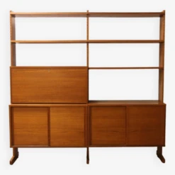 Scandinavian “String Parad” Teak Bookcase, Sweden, 1960