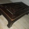 Antique Chinese Low Table With Fretwork Top And Horse-hoof Feet, 1900
