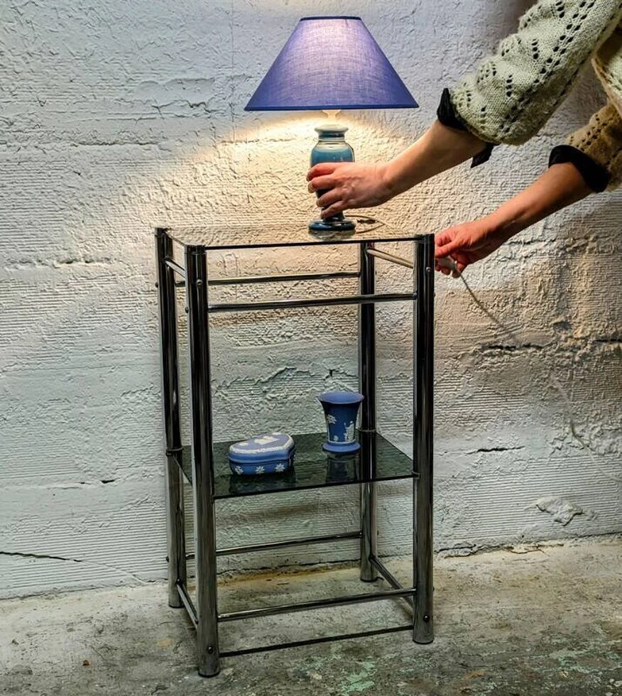 Chrome Plated Double Glass Top 6 Chrome Plated Double Glass Top - Image 6