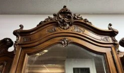 Louis XV Rocaille Style Library Cabinet In Walnut Circa 1850-1880 -Bookcases Sales 32ac7758 de98 4bd7 bb91 6e68938fecd4