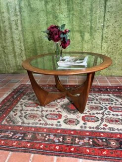 Mid Century Retro Vintage Teak Round Coffee Table By GPlan 1960 -Bookcases Sales 3515c8e8 aa97 416b 9c12 ede21458ab74