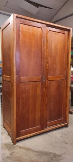 Parisian Wardrobe Vintags Sliding Doors In Old Pitch Pine 193x115.5 Cm -Bookcases Sales 3576a218 f6e7 4907 95c8 41c4fe192ad4