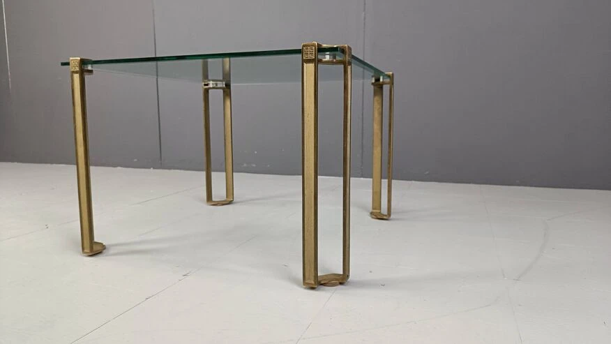 Peter Ghyczy T24 Pioneer Glass And Cast Brass Square Coffee Or Side Table 11 Peter Ghyczy T24 Pioneer Glass And Cast Brass Square Coffee Or Side Table - Image 11