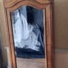 Antique Louis XV Style Mirror Cabinet In Solid Walnut
