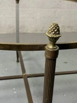 Round Coffee Table In Brass And Smoked Glass -Bookcases Sales 38af81ef 493e 470d afd4 de933bc9a0ac