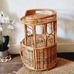Rattan And Wicker Side Table Or Bedside Table -Bookcases Sales 39707463 13c7 4f1d a5f9 e592b6a35263