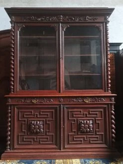 Large Louis XIII Bookcase In Solid Oak 34 Large Louis XIII Bookcase In Solid Oak -Bookcases Sales 3d4d5288 54cb 4be1 be59 79a320b85136