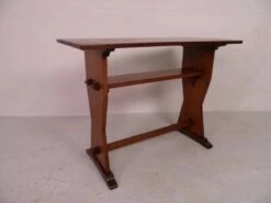 Brutalist Oak Sidetablewriting Table -Bookcases Sales 401883a5 2a13 454f bc24 acfb871a6d24