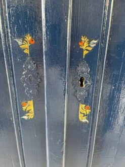 Old Parisian Wardrobe Painted In Midnight Blue -Bookcases Sales 403e6554 6394 4262 8b43 97d6850414df