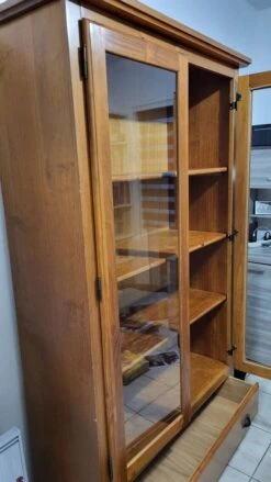Pine Display Cabinet