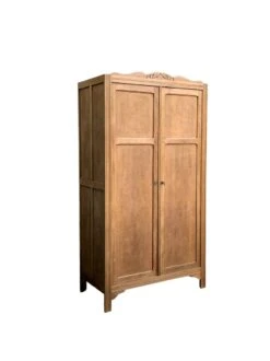 Parisian Wardrobe, Art Deco Raw Wood Wardrobe, 1930 -Bookcases Sales 4361b815 d1b0 4dfb b25a 842f060c6965